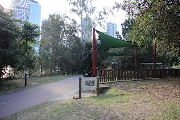 C.T. White Park at Kangaroo Point is one of two parks to partially close.