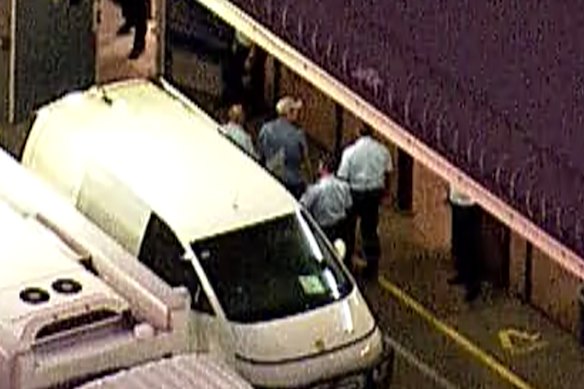 Ben Roberts-Smith arriving at Silverwater Correctional Complex on Tuesday night.