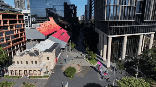 Parramatta Square from above.