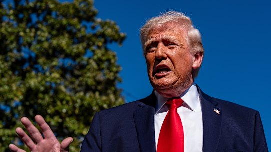 President Donald Trump said the US Navy and others would blockade the Strait of Hormuz.