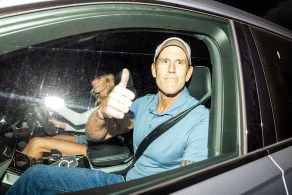 Ben Roberts-Smith departs Silverwater Correctional Complex in Sydney after being granted bail.