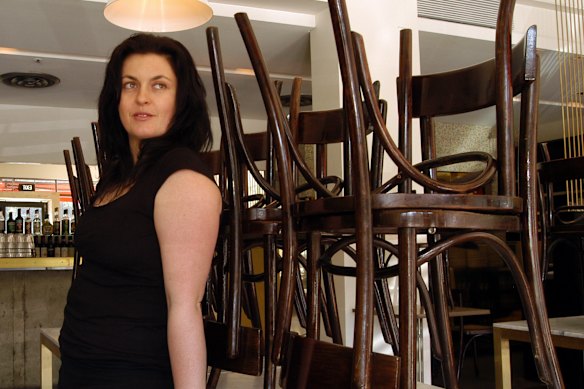 Karen Martini at Mr Wolf in 2004.