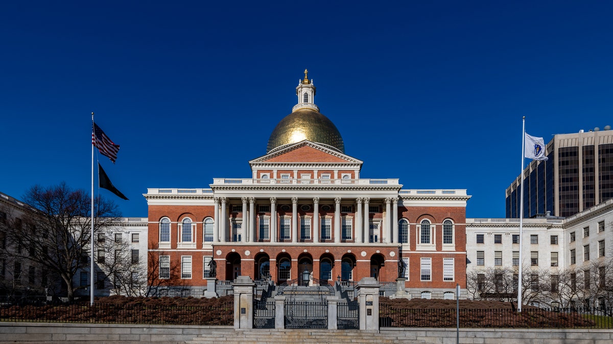 Empty Massachusetts State House during daytime