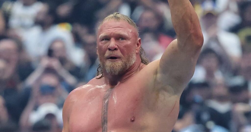 WWE Star Brock Lesnar Seemingly Retires, Leaves Boots in the Ring at WrestleMania