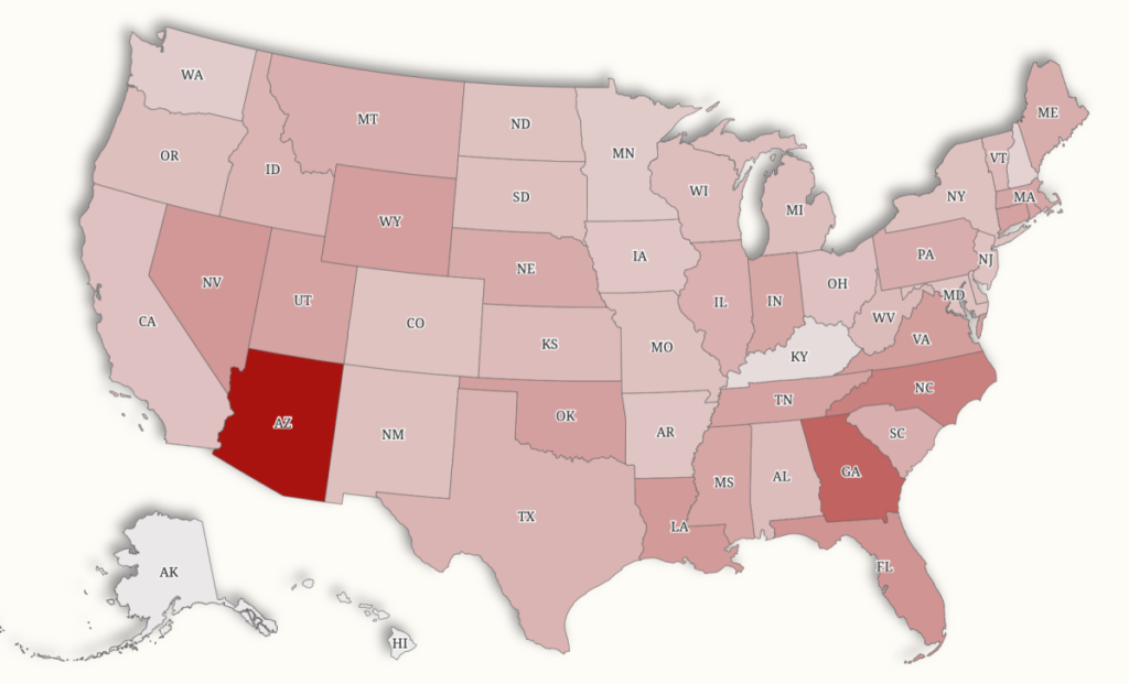 SNAP Map Shows States Where Most People Have Lost Benefits
