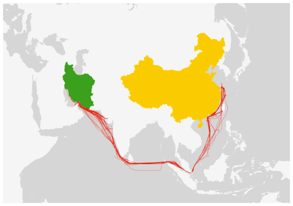 Iranian Ship Seized by U.S. Marines Has China Links