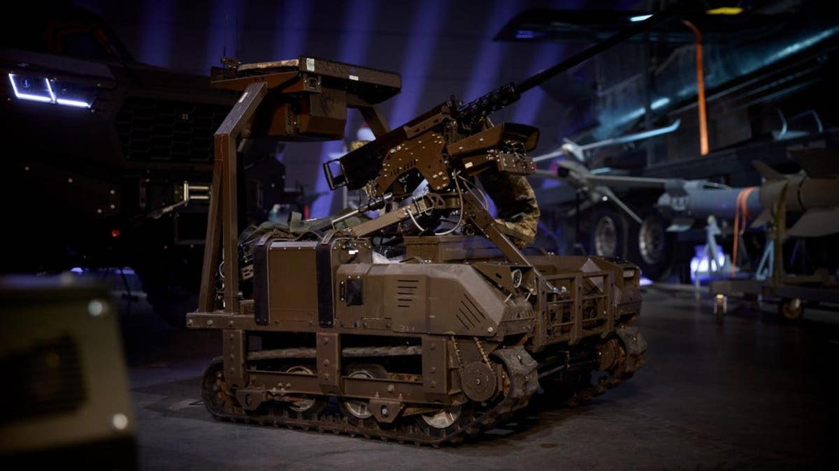 A Ukrainian unmanned ground vehicle