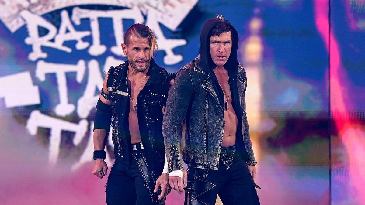 Alex Shelley and Chris Sabin making their entrance at SmackDown in Rupp Arena Lexington Kentucky