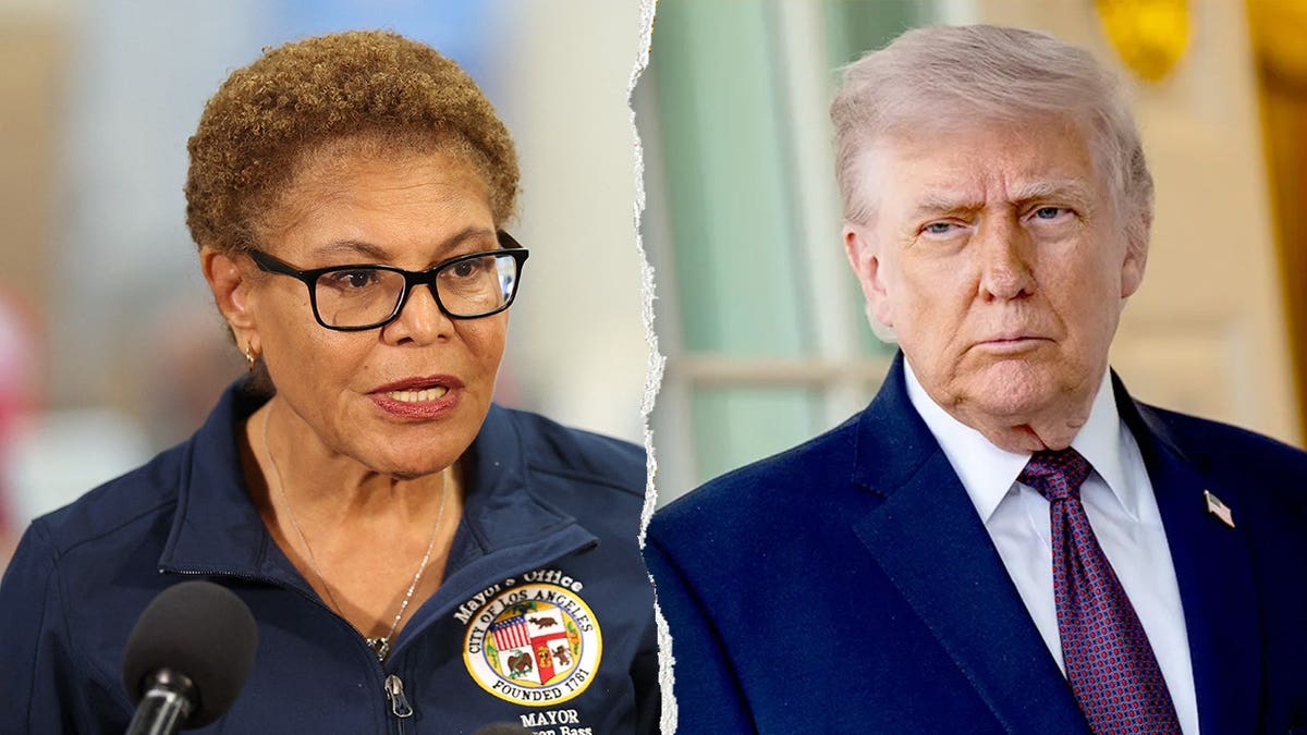 La Mayor Karen Bass and President Donald Trump