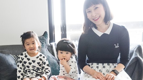 Anna Tan with her daughters Lily,3, and eleven month old Leia who were both conceived by IVF.