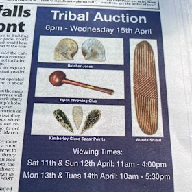 The advertisement in a local paper earlier this month.