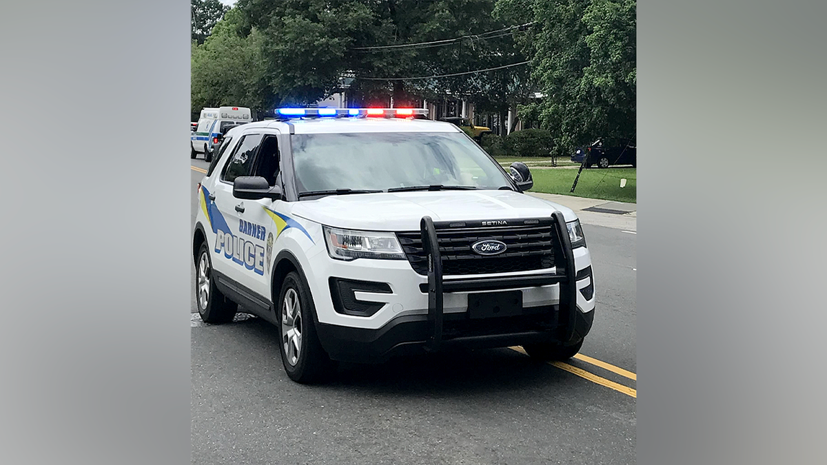 Garner Police Department vehicle during an investigation in North Carolina