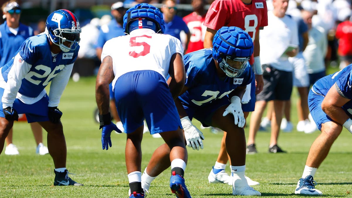 The Giants made the playoffs for the first time in six years in 2022, which was Kayvon Thibodeaux (No. 5) and Evan Neal's (No. 70) rookie seasons. (Photo by Rich Graessle/Icon Sportswire via Getty Images)