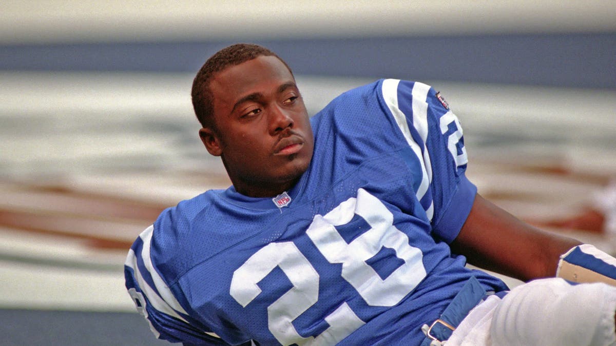 Marshall Faulk spent the first five seasons of his Hall of Fame career with the Colts. (Photo by George Gojkovich/Getty Images)
