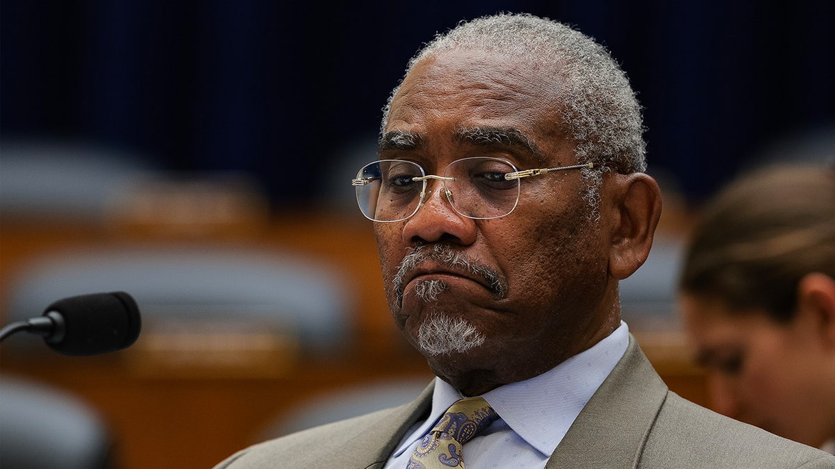 U.S. Rep. Gregory Meeks reacting during a House Foreign Affairs Committee roundtable in Washington, D.C.