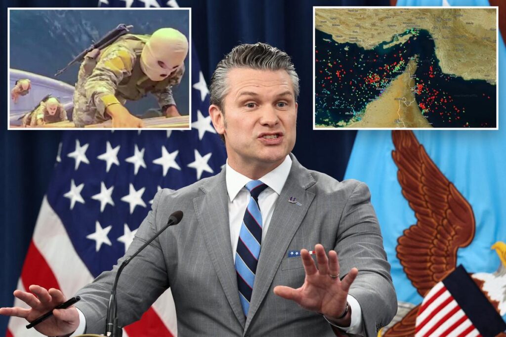 Hegseth warns Iran laying mines violates cease-fire, won’t deny report it could take six months to clear the Strait of Hormuz