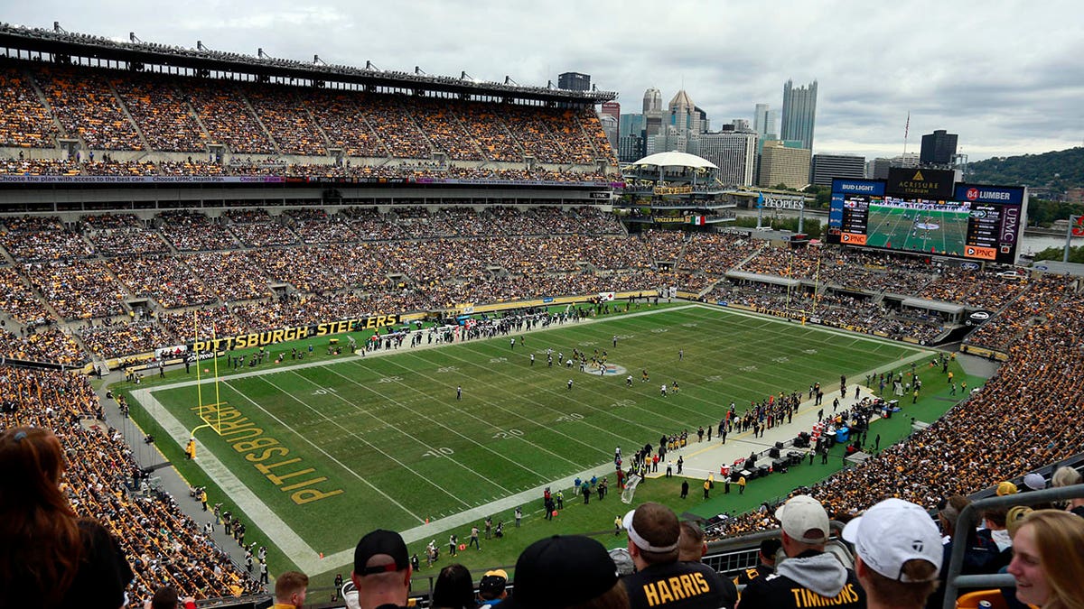 A general view of Heinz Field stadium during a football game in Pittsburgh