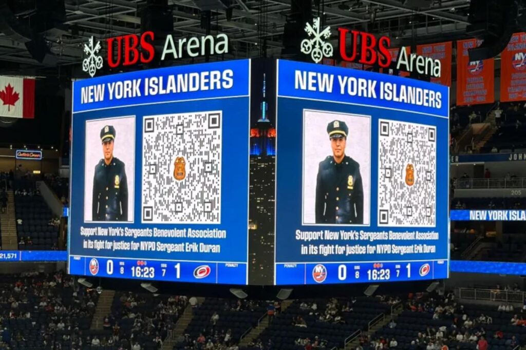 Islanders fans rally behind jailed ‘cooler cop’ Erik Duran after launch of defense legal fund Islanders fans rally behind jailed ‘cooler cop’ Erik Duran after launch of defense legal fund