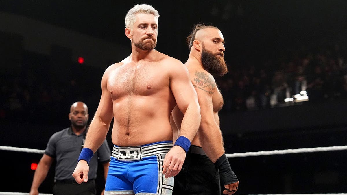 Joe Hendry facing off with Tony D'Angelo at The Factory in St. Louis