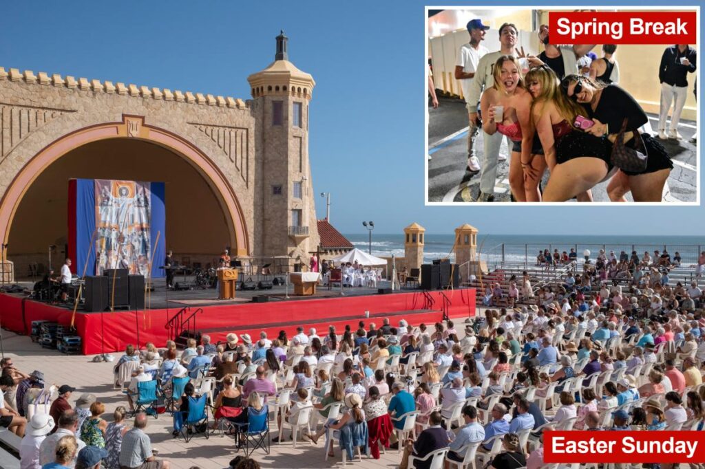 Florida beach plagued by spring-break debauchery hosts Easter service Florida beach plagued by spring-break debauchery hosts Easter service