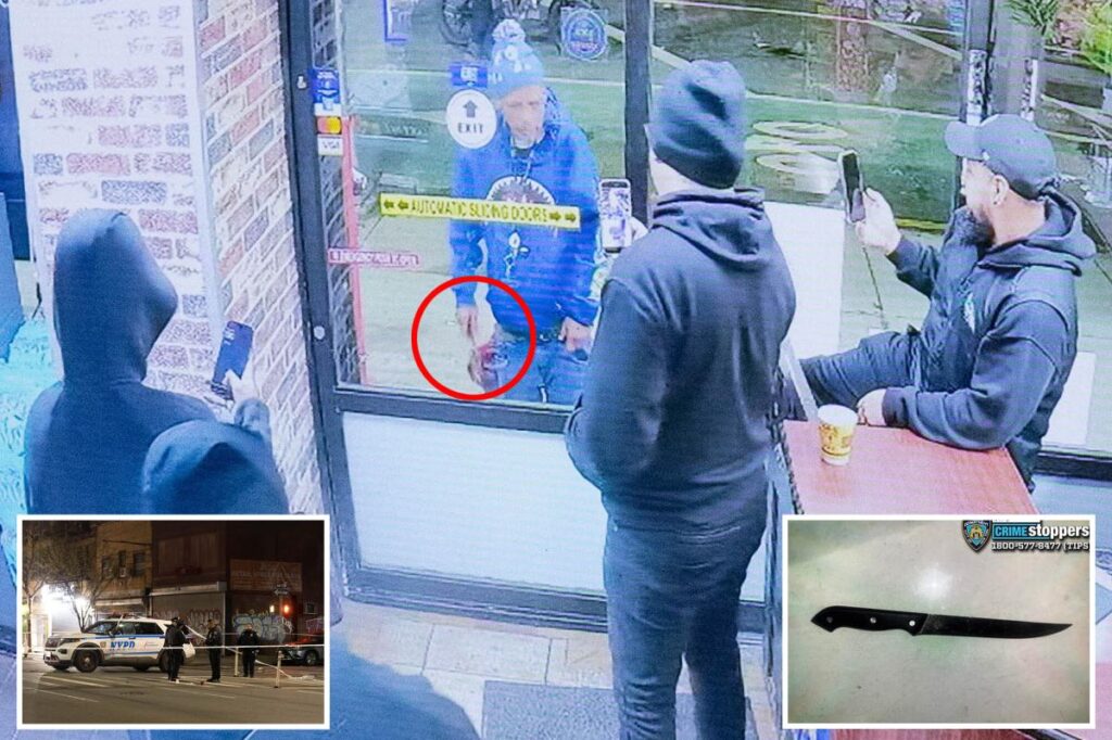 Knife-wielding lunatic shot by NYPD cop after terrorizing grocery store Knife-wielding lunatic shot by NYPD cop after terrorizing grocery store