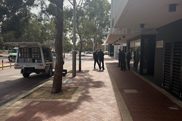 Police cordoned off the scene earlier on Wednesday.