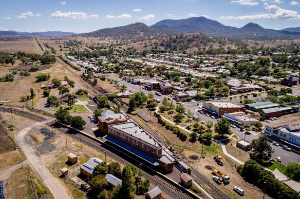Werris Creek near Tamworth, which the inland rail would have helped