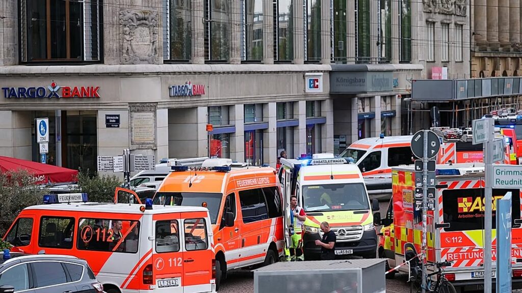 At least one killed after car drives into people on street in Leipzig