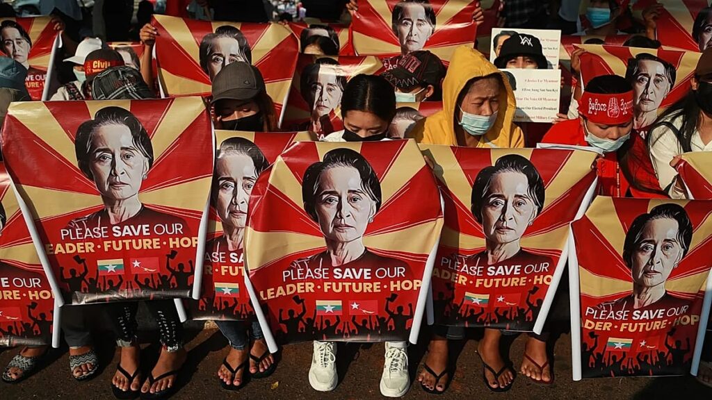 Son of Myanmar’s ousted leader appeals to Macron for proof of life