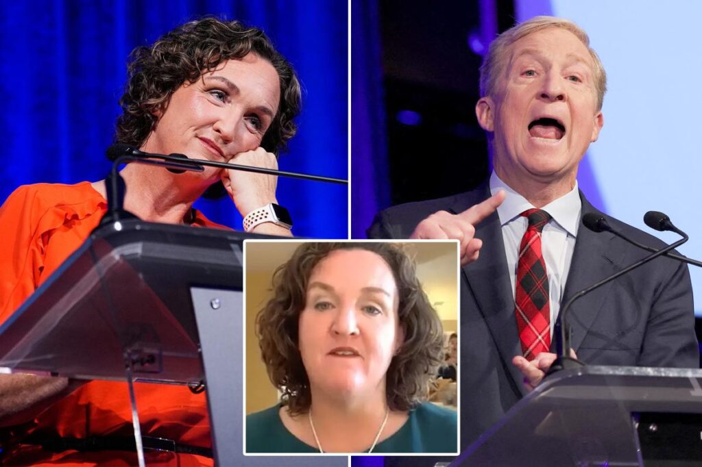 Katie Porter shifts blame to Tom Steyer staffer for leaking video yelling at employee