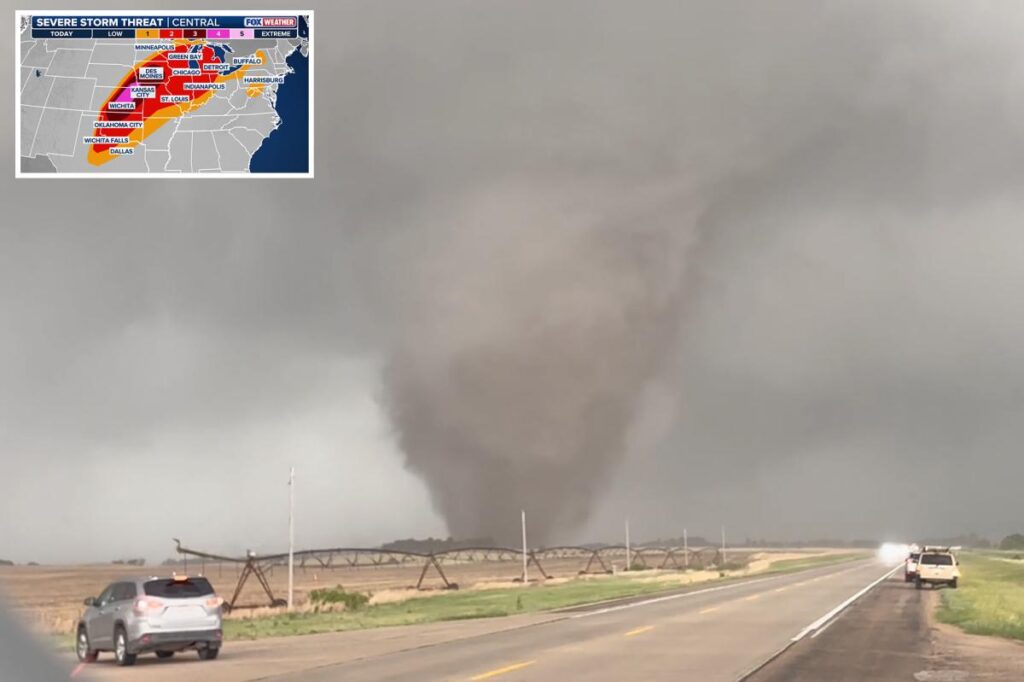 Millions in Central Plains under severe weather threat as violent tornadoes expected