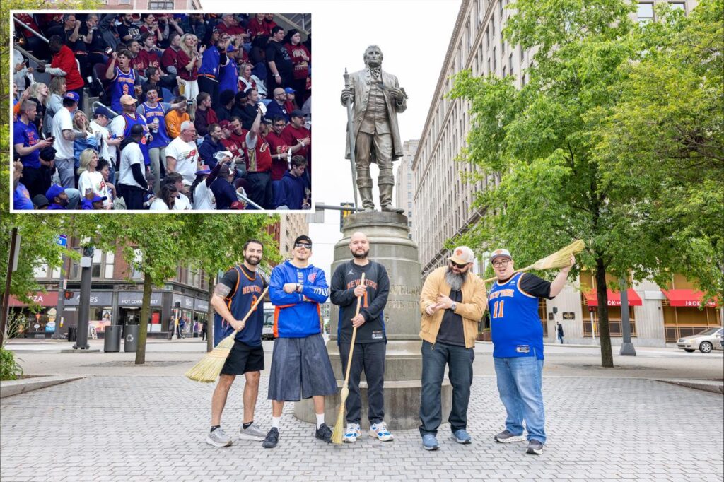 Bargain-hunting Knicks fans invade Cleveland on eve of Game 4 of NBA conference finals Bargain-hunting Knicks fans invade Cleveland on eve of Game 4 of NBA conference finals
