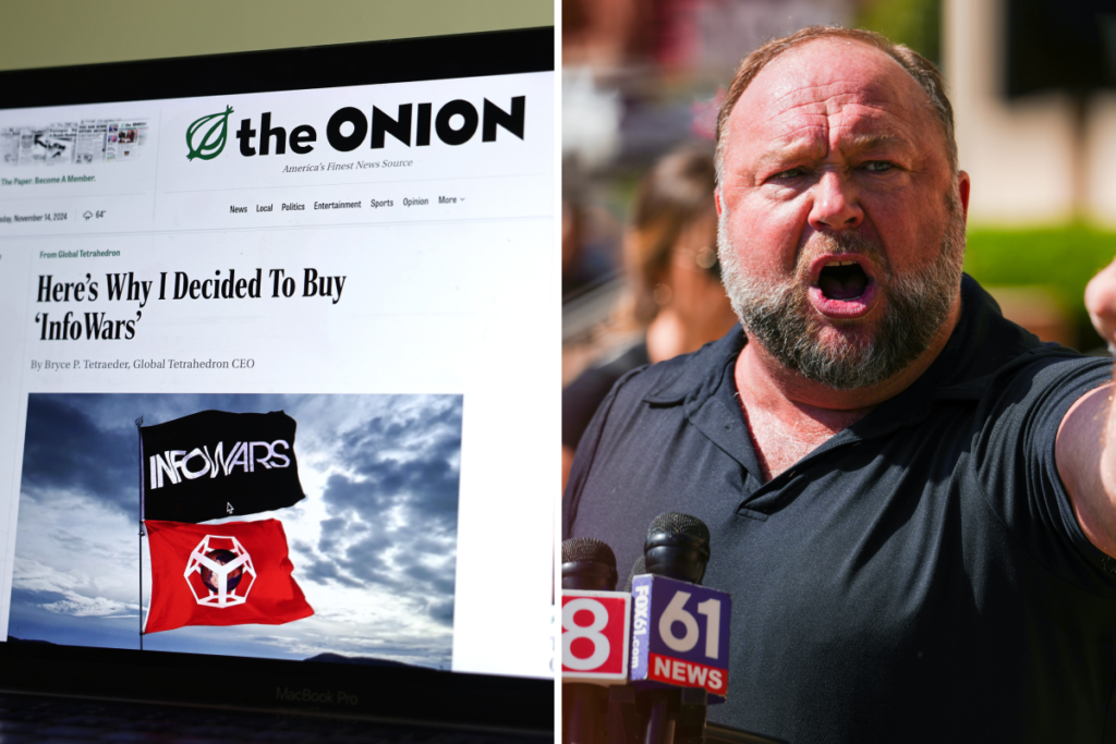 Alex Jones vs. The Onion: InfoWars Host Defiant as Show Shuts Down