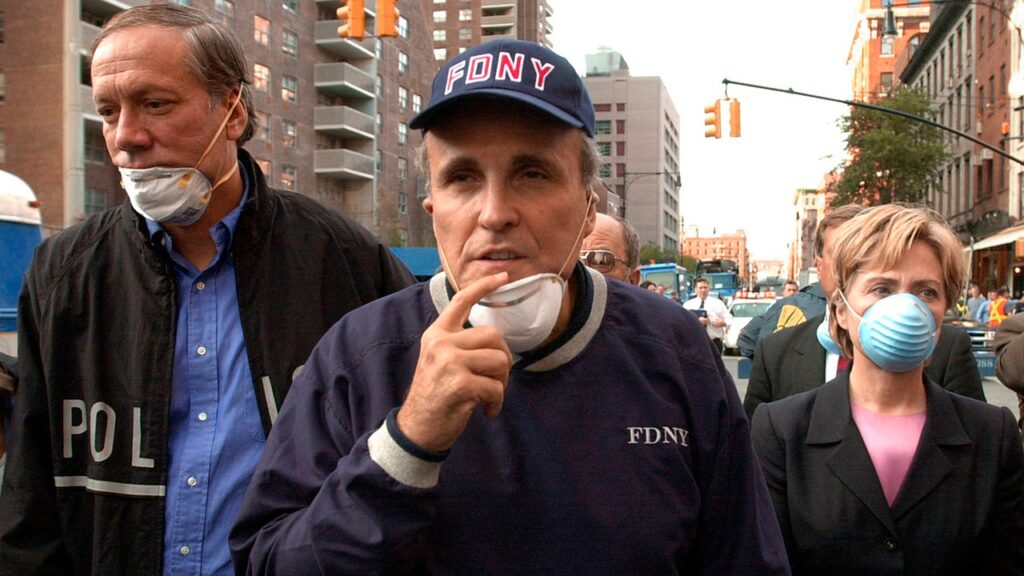 Rudy Giuliani ‘breathing on his own’ after 9/11-induced health scare