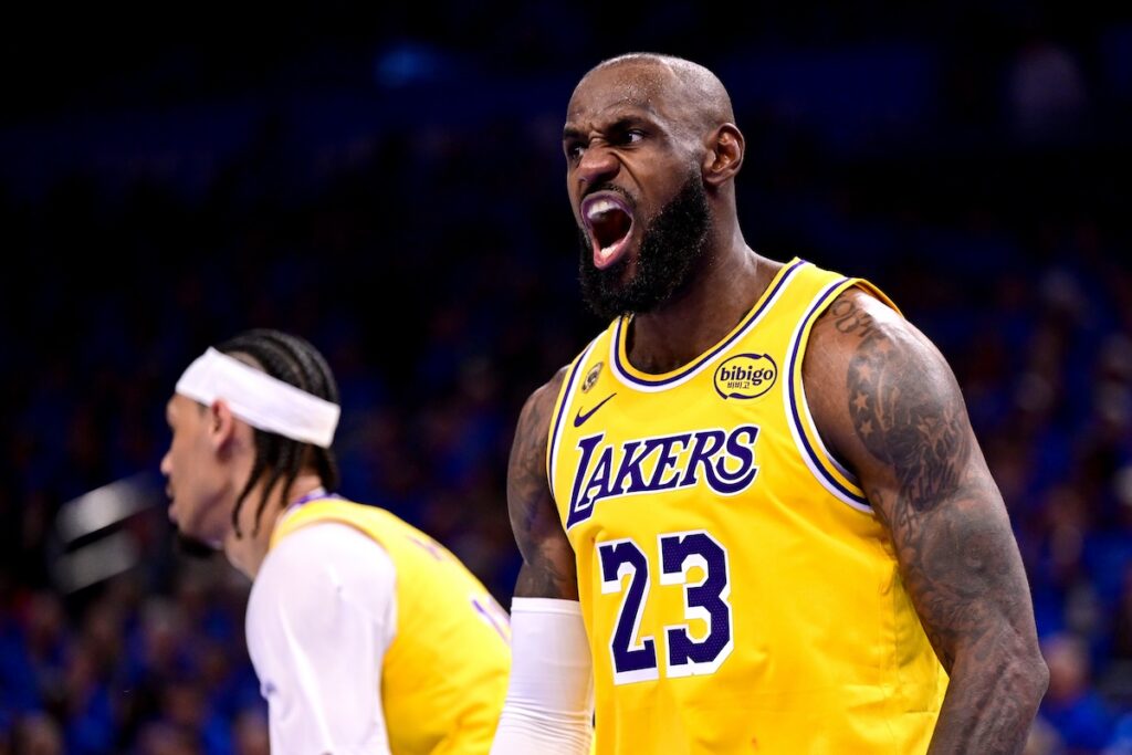 NBA Announces LeBron James History With Lakers Playoff Game