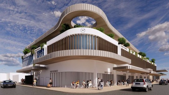 An artist impression of the new building planned by the City of Brisbane Investment Corporation in Wynnum. 