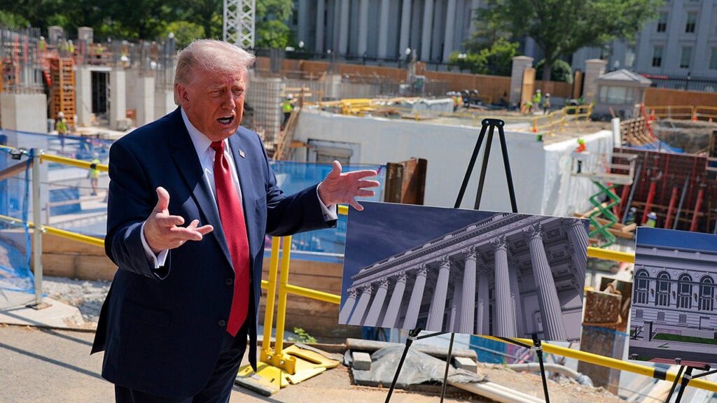 Trump pulls back curtain on White House ballroom’s fortress-like defenses above and deep below