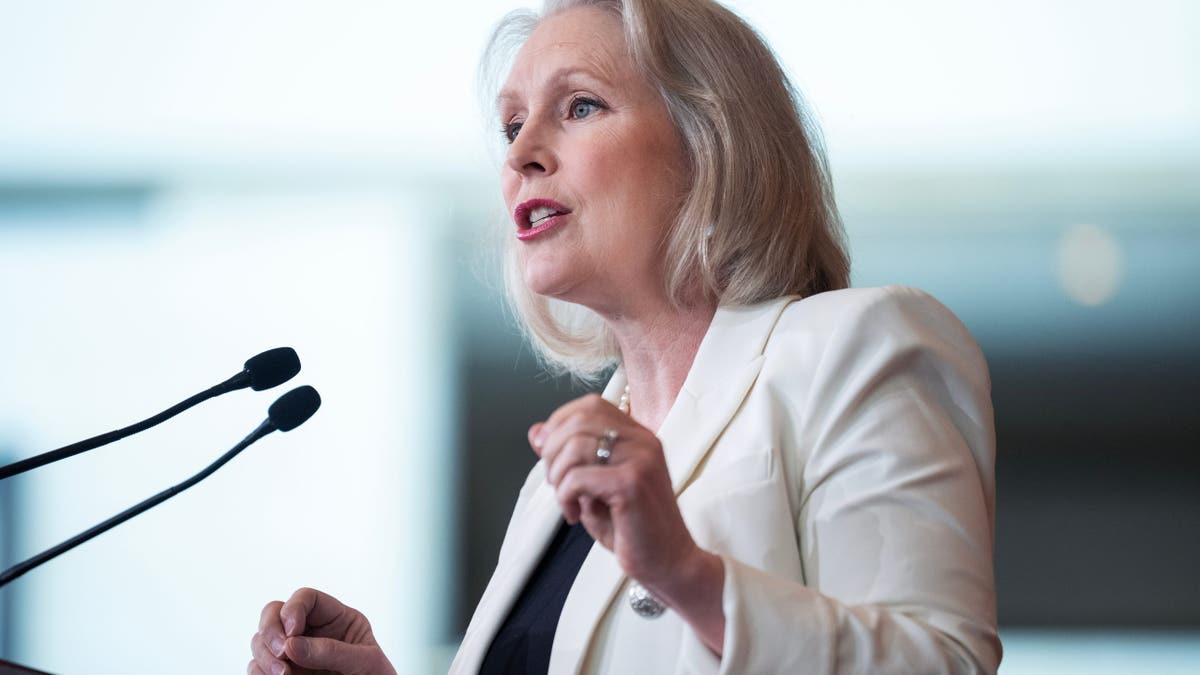 Sen. Kirsten Gillibrand speaking at U.S. Holocaust Memorial Museum ceremony