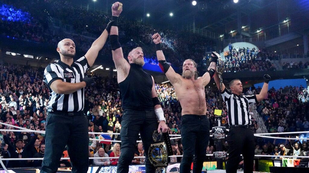 Adam Copeland, Christian Cage snap 25-year drought, win AEW Tag Team Championship at Double or Nothing Adam Copeland, Christian Cage snap 25-year drought, win AEW Tag Team Championship at Double or Nothing