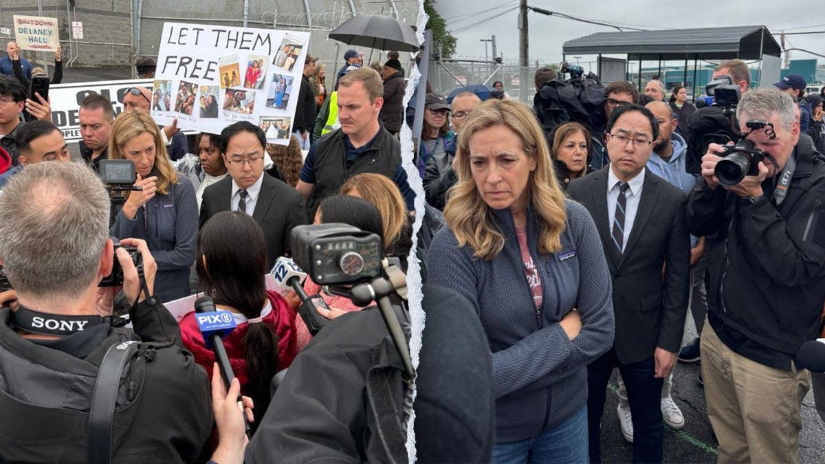 New Jersey Gov. Mikie Sherrill and U.S. Sen. Andy Kim, D-N.J.,