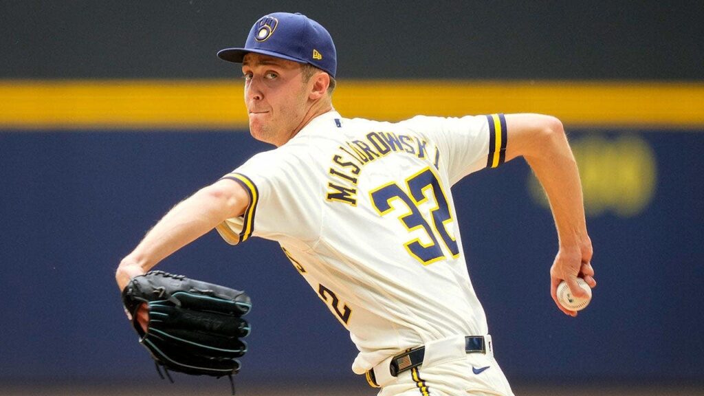 Brewers flamethrower Jacob Misiorowski sets MLB record for pitches over 100 mph in dominant start