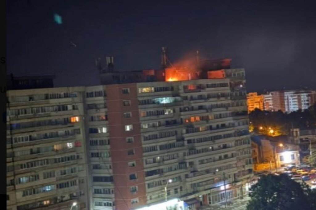 Russian Drone Strikes Apartment Building In NATO Territory