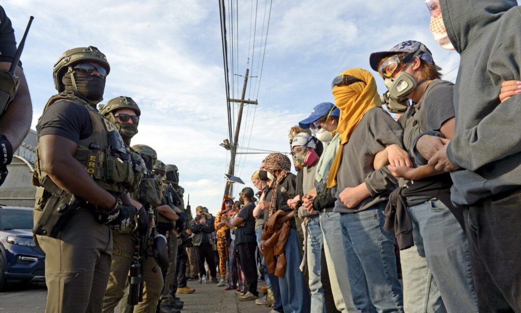 New Jersey agitators bite, kick and punch ICE agents as Delaney Hall clashes continue; 9 more arrested: DHS New Jersey agitators bite, kick and punch ICE agents as Delaney Hall clashes continue; 9 more arrested: DHS