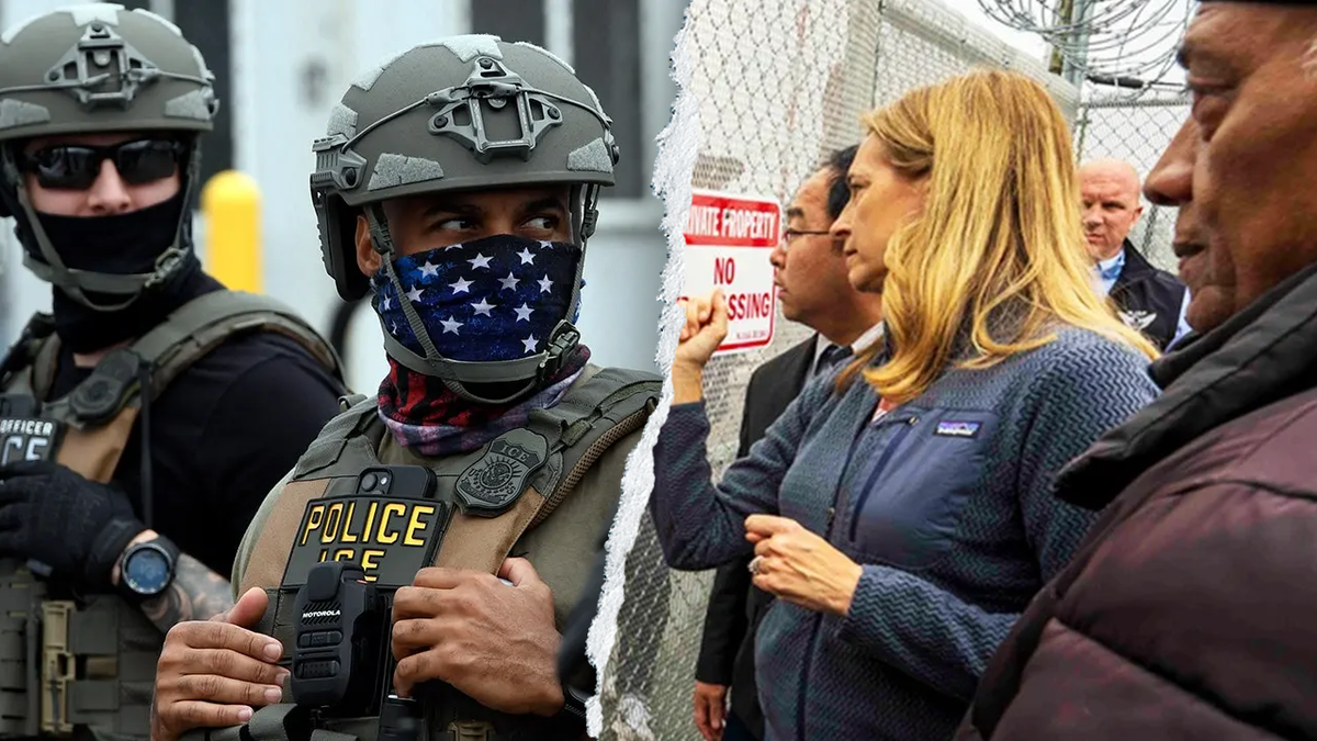 ICE agents aside from Mikie Sherrill