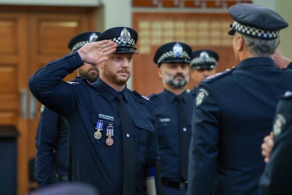 Dettman was on Friday awarded the Medal for Courage.