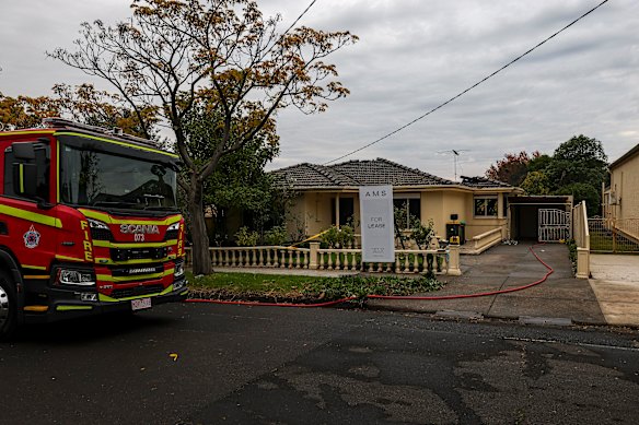 FRV crews were able to contain a house blaze in Essendon so it did not spread to neighbouring properties.