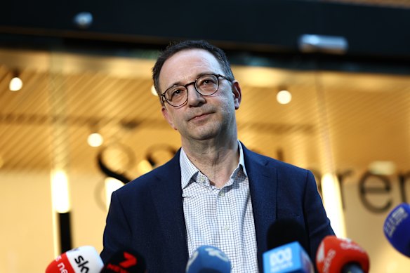 Bialik College principal Jeremy Stowe-Lindner after appearing before the royal commission.