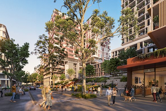 The government says the precinct will be a mix of social housing and private apartments.
