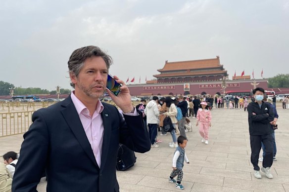 Lord Mayor Nick Reece on one of his official trips to China. 