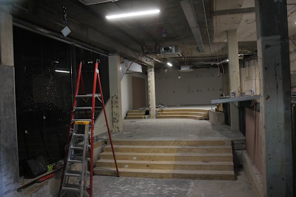 Work had begun on the Palermo Perfumes fitout on Wednesday afternoon. 
